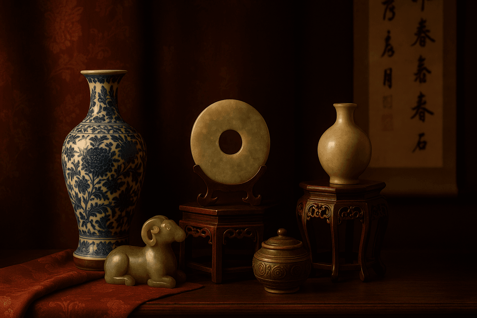 Gallery of antique Chinese porcelain and jade